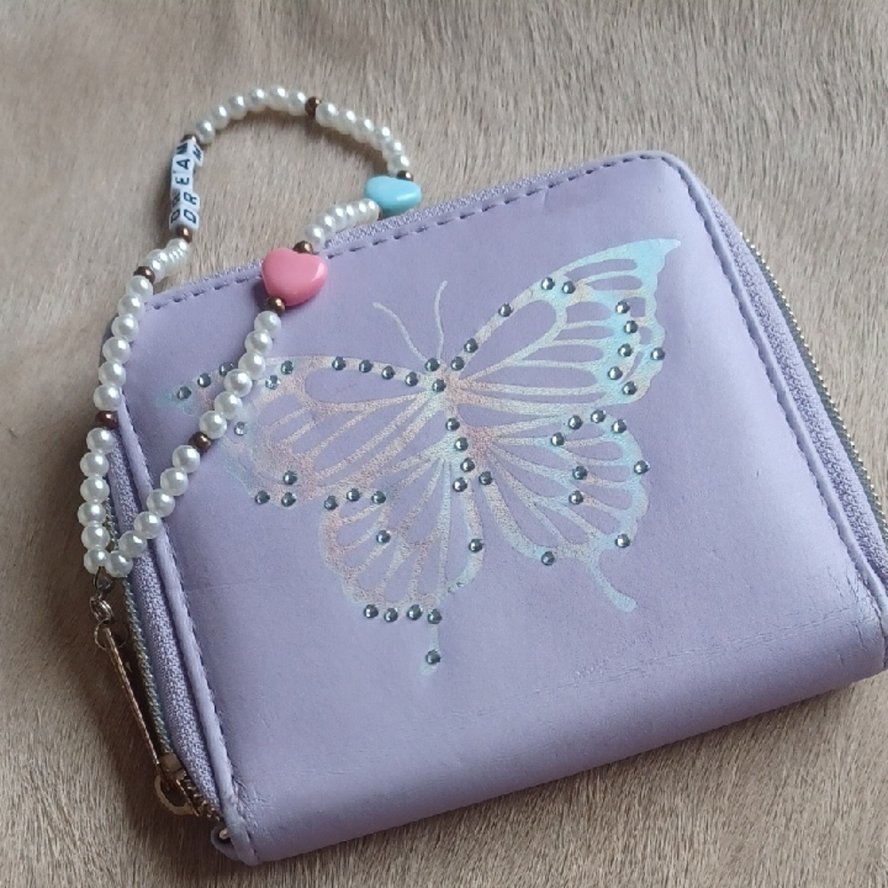 Lavender Butterfly Kids Wallet